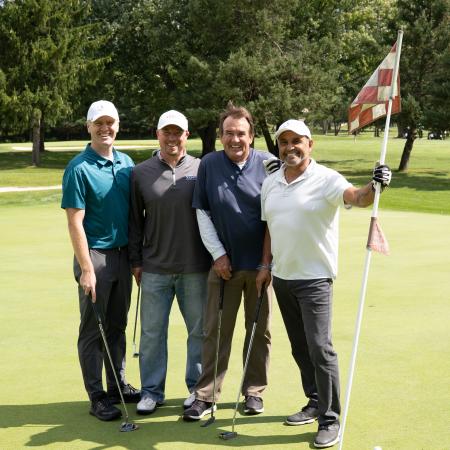 Golfers on the course